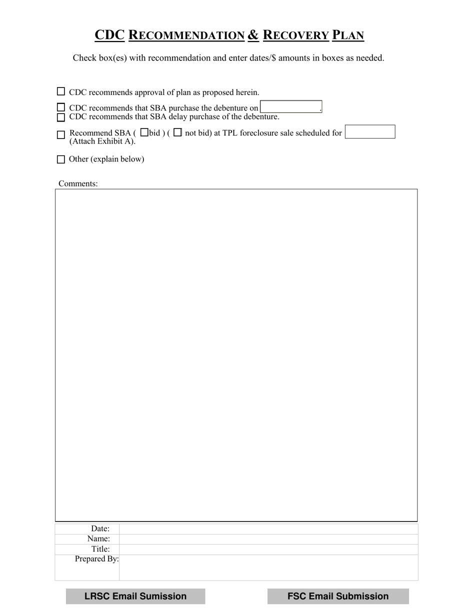 CDC 503 / 504 Liquidation Plan, Page 4