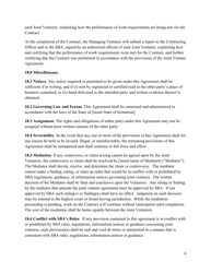 Joint Venture Agreement Template, Page 4