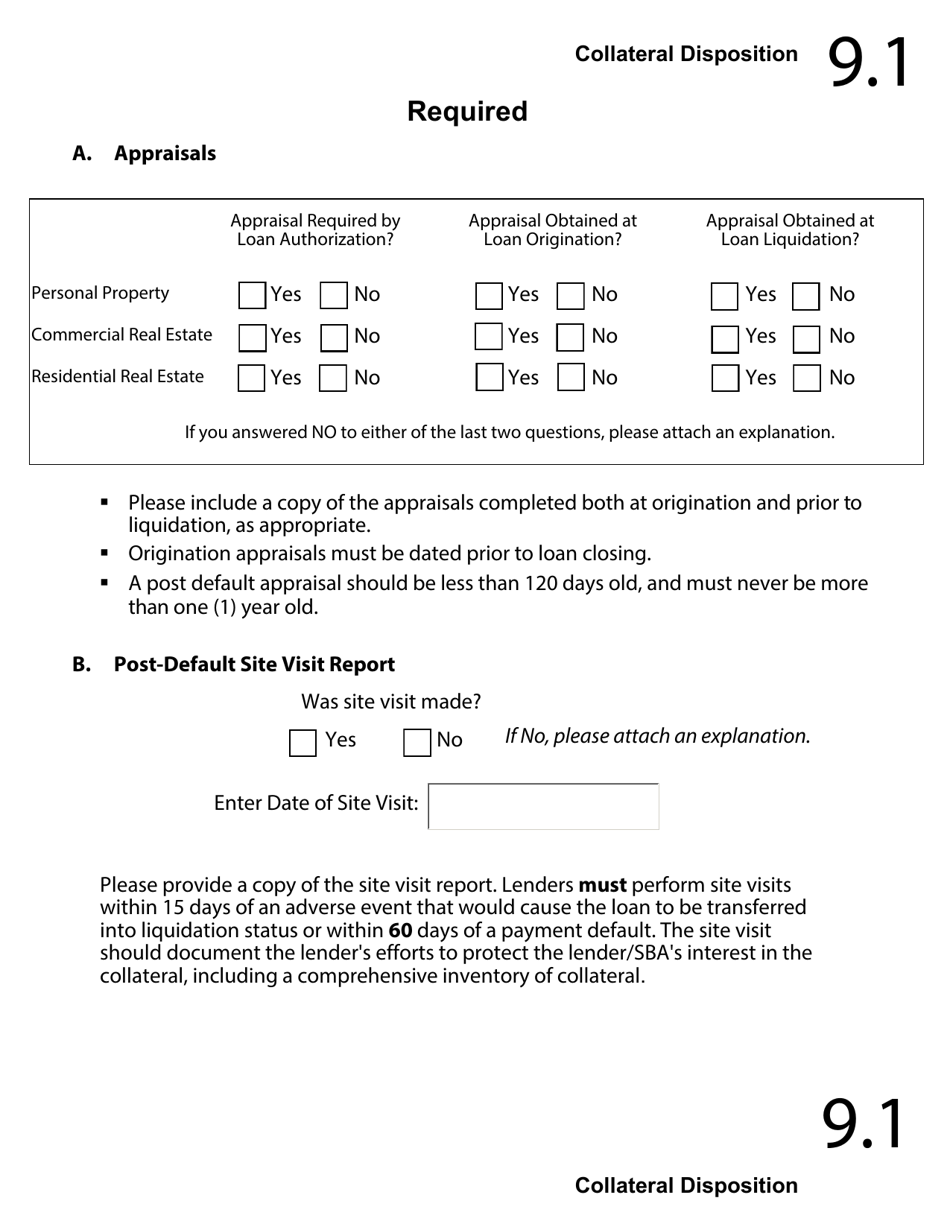 Regular 7(A) Guaranty Purchase Package Tabs, Page 13