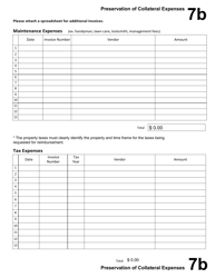 Care and Preservation of Collateral (CPC) Tabs, Page 12