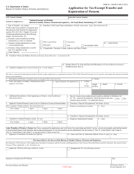 ATF Form 5 (5320.5) Application for Tax Exempt Transfer and Registration of Firearm, Page 10