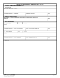 AFRS Form 4 Recruiter Reassignment Intent, Page 2