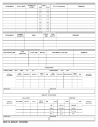 25 AF Form 215 Request for Reprographics Service, Page 2