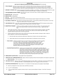 AFTO Form 229 Engineering Installation Assistance Request, Page 3