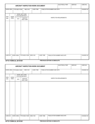 AFTO Form 26 &quot;Aircraft Inspection Work Document&quot;