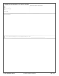 AFTO Form 43 USAF Technical Order Distribution Office (Todo) Assignment or Change Request, Page 3