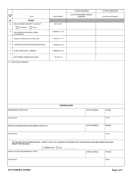 AFTO Form 875 Time Compliance Technical Order Programming Document, Page 5