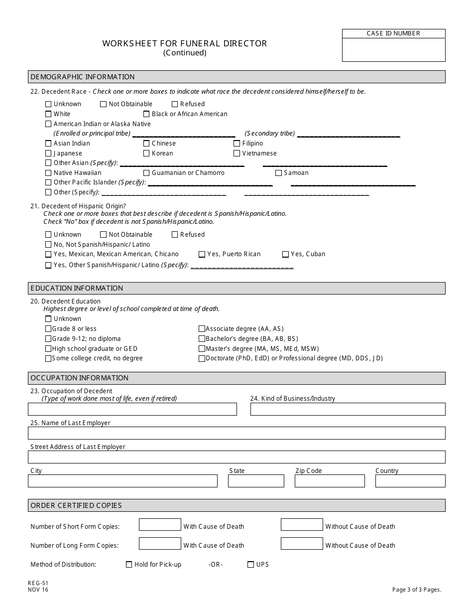 Form REG-51 - Fill Out, Sign Online and Download Printable PDF, New ...