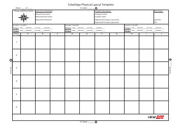 &quot;Physical Layout Template - Solaredge&quot;