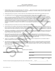 Document preview: DLSE Form 315B Exclusive Contract Between Artist and Talent Agency - Sample - California