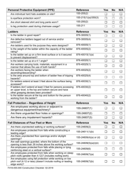 Form F418-055-000 Construction Checklist - Safety - Washington, Page 2