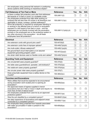Form F418-055-000 Construction Checklist - Safety - Washington, Page 3