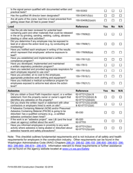 Form F418-055-000 Construction Checklist - Safety - Washington, Page 5