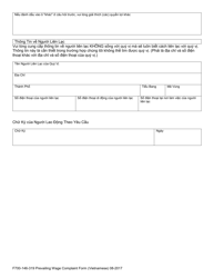 Form F700-146-319 Prevailing Wage Worker Complaint - Washington (Vietnamese), Page 6