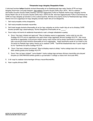 DSHS Form 05-246 Notice of Action Exception to Rule (Excluding Afh) - Washington (Somali), Page 2