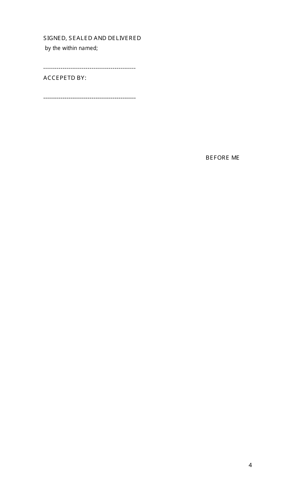 General Power of Attorney Form - Indian Inhabitant, Page 4