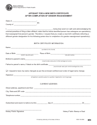 Form IOCI12-402 Application for Gender Reassignment - Illinois, Page 4