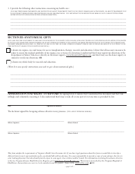 Virginia Advance Directive for Health Care Form - Virginia, Page 3