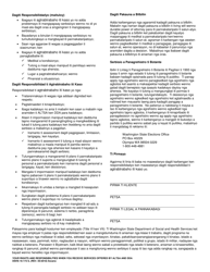 DSHS Form 16-172 Your Rights and Responsibilities When You Receive Services Offered by Aging and Long-Term Support Administration and Developmental Disabilities Administration - Washington (Ilocano), Page 2