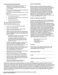 DSHS Form 16-172 Your Rights and Responsibilities When You Receive Services Offered by Aging and Long-Term Support Administration and Developmental Disabilities Administration - Washington (Ilongo), Page 2