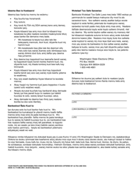 DSHS Form 16-172 Your Rights and Responsibilities When You Receive Services Offered by Aging and Long-Term Support Administration and Developmental Disabilities Administration - Washington (Mandinka), Page 2