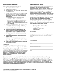 DSHS Form 16-172 Your Rights and Responsibilities When You Receive Services Offered by Aging and Long-Term Support Administration and Developmental Disabilities Administration - Washington (Lithuanian), Page 2