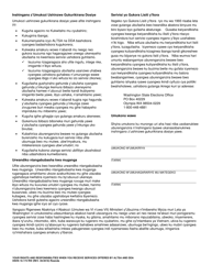 DSHS Form 16-172 Your Rights and Responsibilities When You Receive Services Offered by Aging and Long-Term Support Administration and Developmental Disabilities Administration - Washington (Rwanda), Page 2