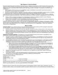 DSHS Form 16-107 TA Noncustodial Parent&#039;s Rights and Responsibilities - Washington (Tagalog), Page 2