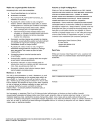 DSHS Form 16-172 Your Rights and Responsibilities When You Receive Services Offered by Aging and Disability Services Administration and Developmental Disabilities Administration - Washington (Swahili), Page 2