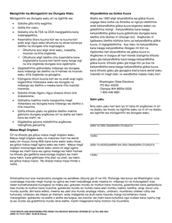 DSHS Form 16-172 Your Rights and Responsibilities When You Receive Services Offered by Aging and Disability Services Administration and Developmental Disabilities Administration - Washington (Kikuyu), Page 2
