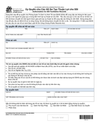 Document preview: DSHS Form 17-211 Authorization for Ssi Facilitation Records - Washington (Vietnamese)