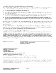 DSHS Form 18-176 Address Release Information Letter - Washington (Vietnamese), Page 2