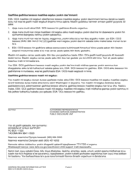 DSHS Form 18-176 Address Release Information Letter - Washington (Oromo), Page 2