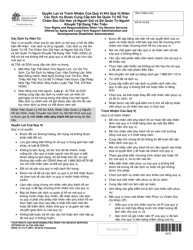 DSHS Form 16-172 Your Rights and Responsibilities When You Receive Services Offered by Aging and Disability Services Administration and Developmental Disabilities Administration - Washington (Vietnamese)