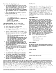 DSHS Form 16-172 Your Rights and Responsibilities When You Receive Services Offered by Aging and Disability Services Administration and Developmental Disabilities Administration - Washington (Vietnamese), Page 2