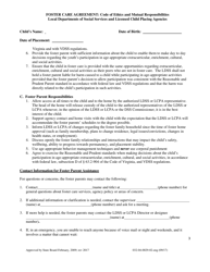 Form 032-04-0029-02 Foster Care Agreement: Code of Ethics and Mutual Responsibilities - Virginia, Page 3