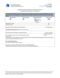 Form 032-18-0891-00 Debit Card Authorization - Virginia, Page 2