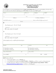 Document preview: DCYF Form 09-761 KA Indian Identity Request - Washington (Karen)