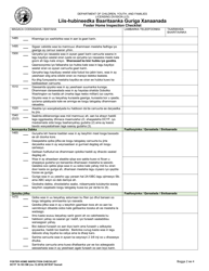 DCYF Form 10-183 SM Foster Home Inspection Checklist - Washington (Somali), Page 2