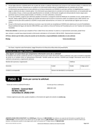 DHHS Formulario 400 DHEC Solicitud De Medicaid Planificacion Familiar - South Carolina (Spanish), Page 6