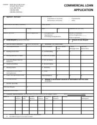 Document preview: Commercial Loan Application Form - North Star Credit Union