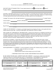 Document preview: Form 524 Consent to Act - Nevada