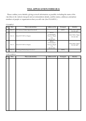 Document preview: United States B-2 Visa Application Form