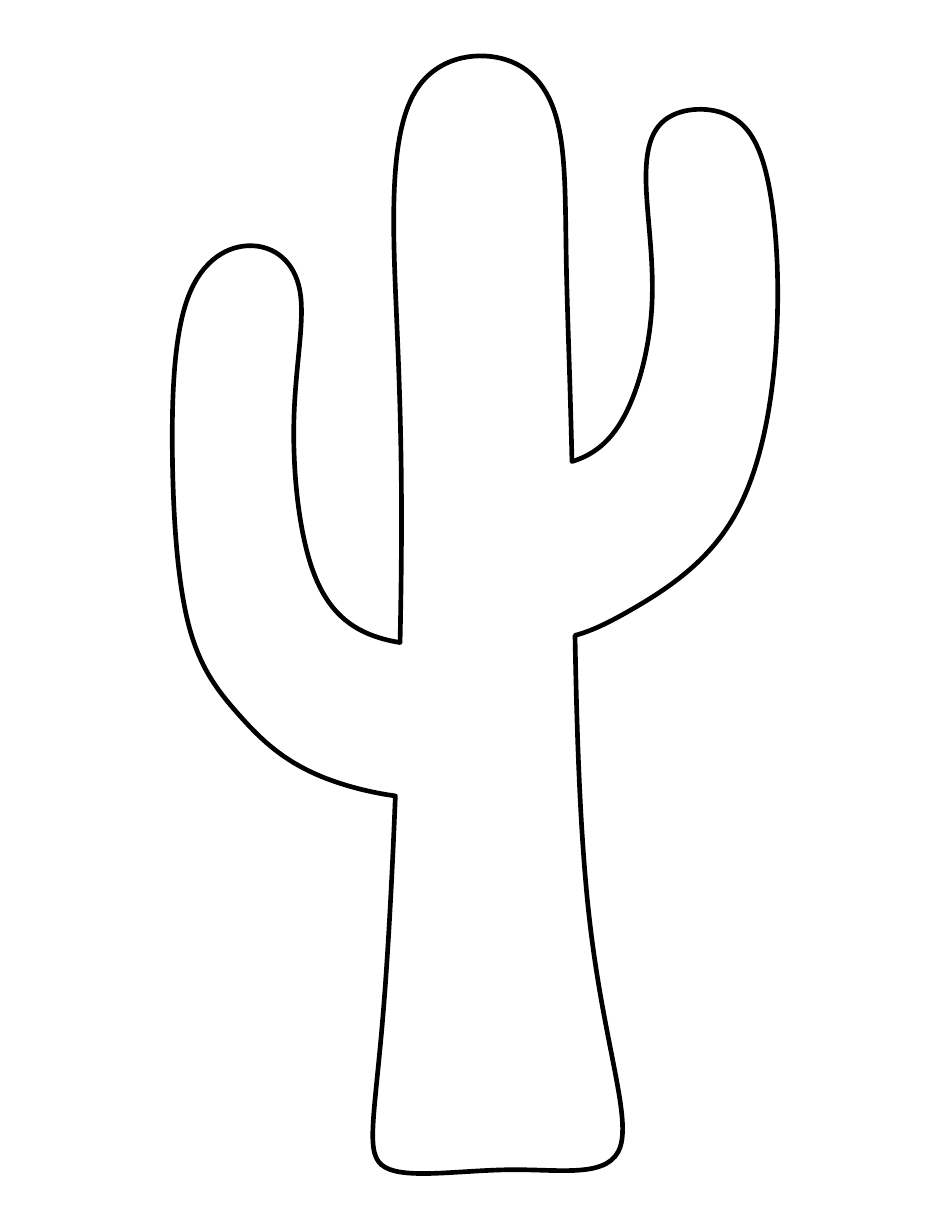 Free Printable Cactus Template