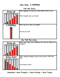 &quot;One Time, I Popped Kids' Behavior Monitoring Chart Template&quot;