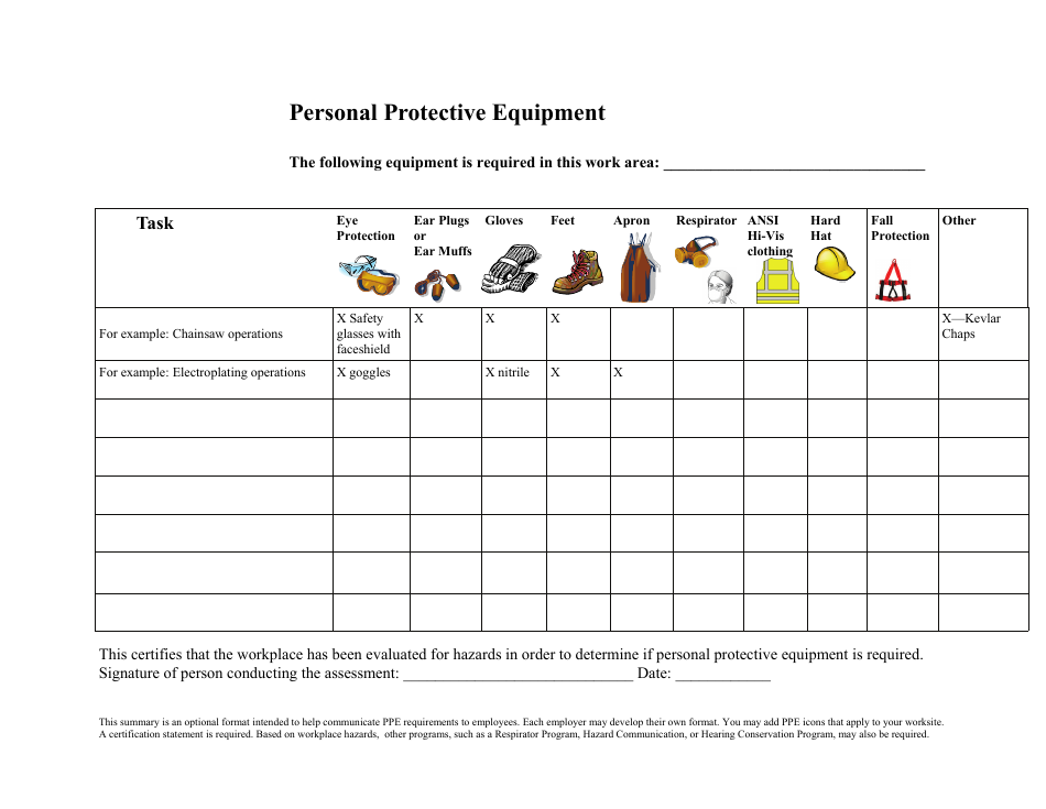 Personal Protective Equipment Inventory Spreadsheet Template - Preview Image