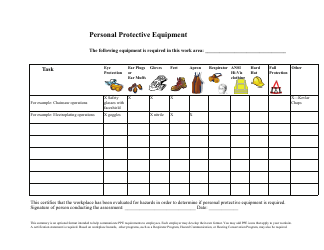 Document preview: Personal Protective Equipment Inventory Spreadsheet Template