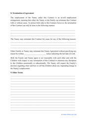 Nanny Contract Template, Page 7