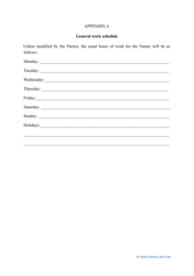 Nanny Contract Template, Page 9