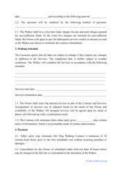 Dog Walking Contract Template, Page 3